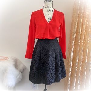 💕Beautiful Red J. Crew Long Sleeved Blouse💕